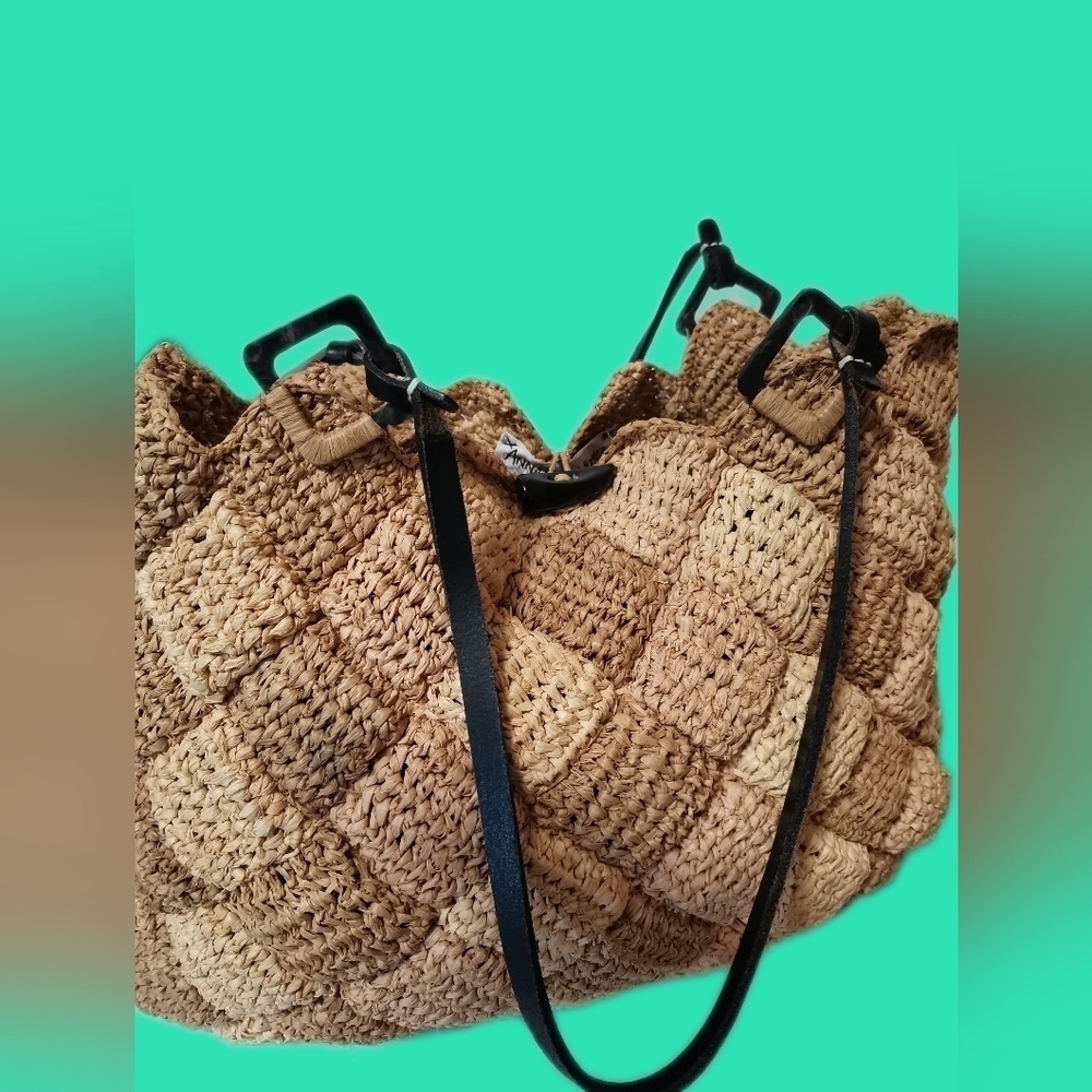 Annabel Ingall Raffia Tote Bag - Picture 4 of 10